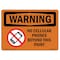 Signmission OSHA WARNING Sign, No Cellular Phones Beyond This Point, 14in X 10in Decal, 10" W, 14" L, Landscape OS-WS-D-1014-L-12697 - alternate 1